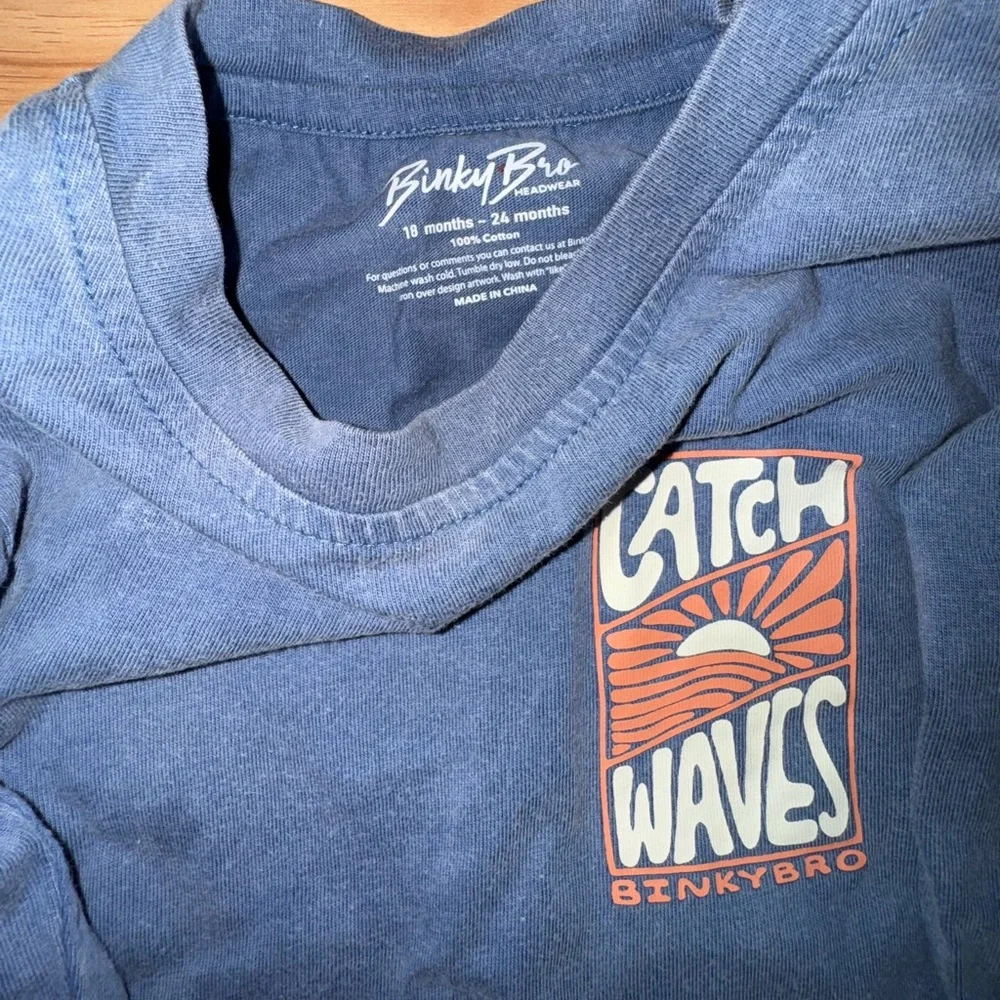 Kids Long Sleeve Tee - Blue - Picture 2 of 3